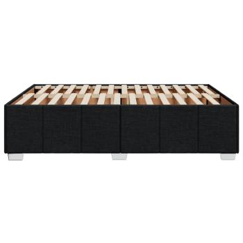 Bettgestell ohne Matratze Schwarz 140x190 cm Stoff
