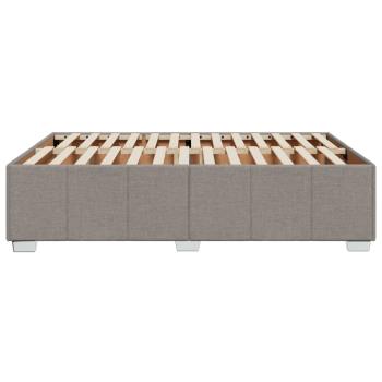 Bettgestell ohne Matratze Taupe 140x190 cm Stoff
