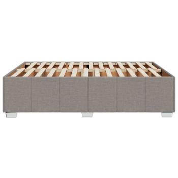 Bettgestell ohne Matratze Taupe 140x200 cm Stoff