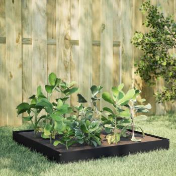 ARDEBO.de - Hochbeet Schwarz 100x100x18,5 cm Stahl