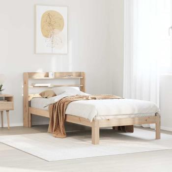 ARDEBO.de - Bettgestell mit Kopfteil ohne Matratze 90x200 cm