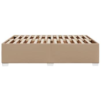 Bettgestell Cappuccino-Braun 140x190 cm Kunstleder