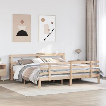 ARDEBO.de - Bettgestell mit Kopfteil ohne Matratze 200x200 cm