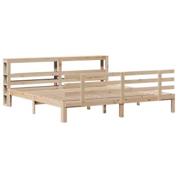 Bettgestell mit Kopfteil ohne Matratze 200x200 cm