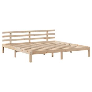 Bettgestell mit Kopfteil ohne Matratze 200x200 cm