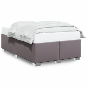 Bettgestell ohne Matratze Grau 120x190 cm Kunstleder