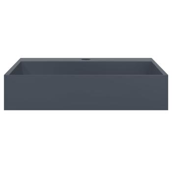Waschbecken 50x38x11 cm Mineralguss/Marmorguss Anthrazit