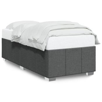 Bettgestell ohne Matratze Dunkelgrau 90x190 cm Stoff