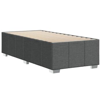 Bettgestell ohne Matratze Dunkelgrau 90x190 cm Stoff