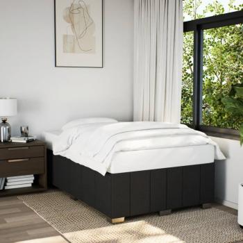 ARDEBO.de - Bettgestell ohne Matratze Schwarz 120x190 cm Stoff