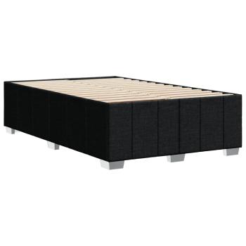Bettgestell ohne Matratze Schwarz 120x190 cm Stoff
