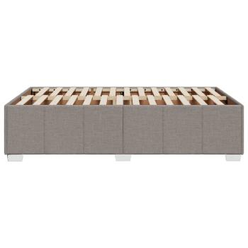 Bettgestell ohne Matratze Taupe 120x190 cm Stoff