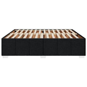 Bettgestell ohne Matratze Schwarz 200x200 cm Stoff