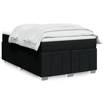ARDEBO.de - Boxspringbett mit Matratze Schwarz 120x190 cm Stoff