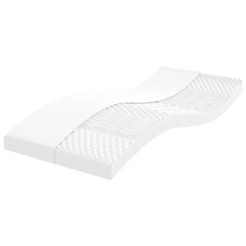 ARDEBO.de - Schaumstoffmatratze Weiß 90x210 cm 7-Zonen Härtegrad 20 ILD