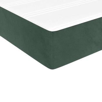 Taschenfederkernmatratze Mittel Dunkelgrün 80x220x20 cm Samt