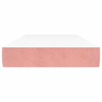 Taschenfederkernmatratze Mittel Rosa 90x220x20 cm Samt