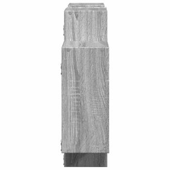 Wandregal Grau Sonoma 159x18x65 cm Holzwerkstoff
