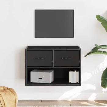 ARDEBO.de - TV-Schrank Schwarz 60x31x39,5 cm Holzwerkstoff und Metall