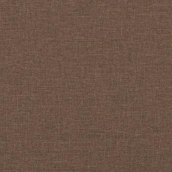 3-Sitzer-Sofa mit Zierkissen Braun 210 cm Stoff