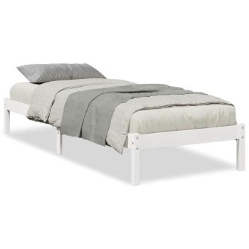 Massivholzbett Extra Lang ohne Matratze Weiß 100x210 Kieferholz