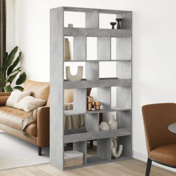 ARDEBO.de - Raumteiler Betongrau 100x33x187,5 cm Holzwerkstoff
