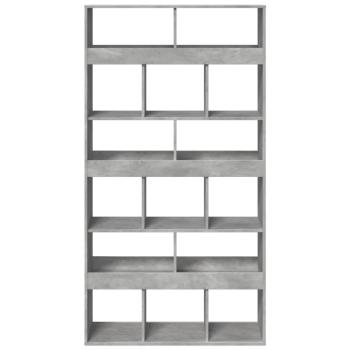 Raumteiler Betongrau 100x33x187,5 cm Holzwerkstoff