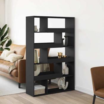 ARDEBO.de - Raumteiler Schwarz 100x33x156,5 cm Holzwerkstoff