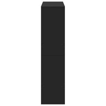 Raumteiler Schwarz 100x33x135 cm Holzwerkstoff
