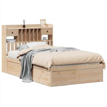 Massivholzbett ohne Matratze 135x190 cm Kiefernholz