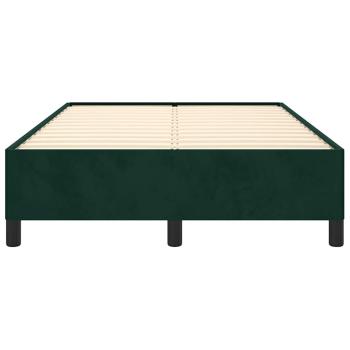 Bettgestell ohne Matratze Dunkelgrün 120x190 cm Samt