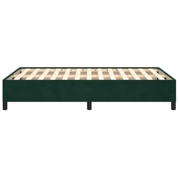 Bettgestell ohne Matratze Dunkelgrün 120x190 cm Samt