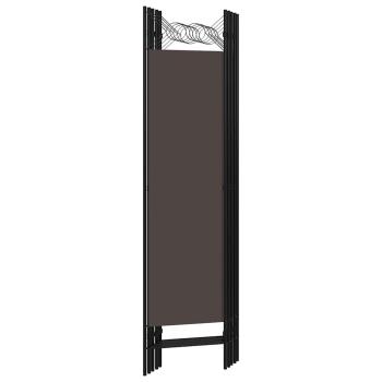 5-tlg. Raumteiler Braun 200 x 180 cm