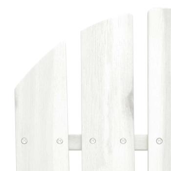 2-Sitzer Adirondack-Gartenbank Massivholz Tanne Weiß
