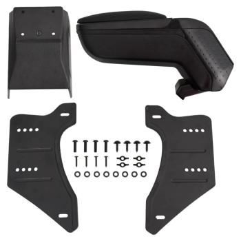 ARDEBO.de - Universal-Autoarmlehne Schwarz 13x33x(33-53) cm ABS