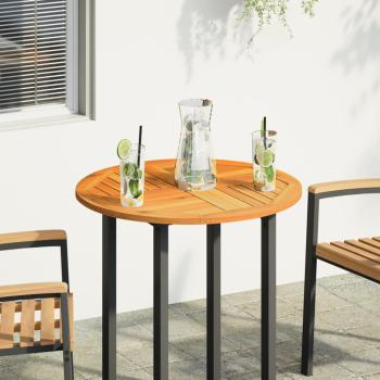 ARDEBO.de - Tischplatte Ø70x2 cm Rund Massivholz Akazie