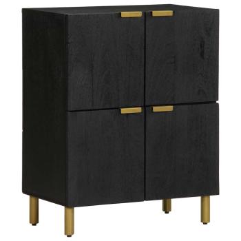 ARDEBO.de - Sideboard Schwarz 60x33x75 cm Holzwerkstoff