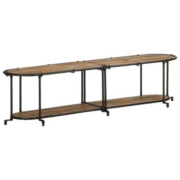 ARDEBO.de - TV-Regal 160x42x40 cm Raues Mangoholz