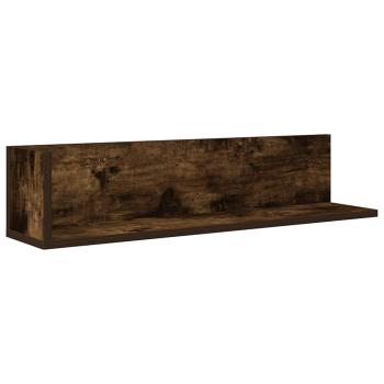 Wandregale 2 Stk. R?uchereiche 75x16,5x16,5 cm Holzwerkstoff