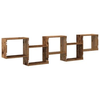 Würfelregal 5 Fächer Altholz-Optik Holzwerkstoff