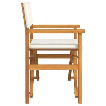 Regiest?hle 2 Stk. Klappbar Creme Massivholz Teak