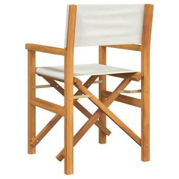 Regiest?hle 2 Stk. Klappbar Creme Massivholz Teak