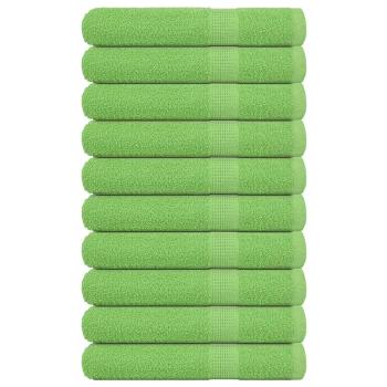 ARDEBO.de - Saunatücher FROGN 10 Stk. Apfelgrün 80x200 cm 360 g/m²