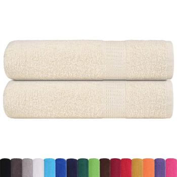 Badetücher FROGN 2 Stk. Creme 100x150 cm 360 g/m²