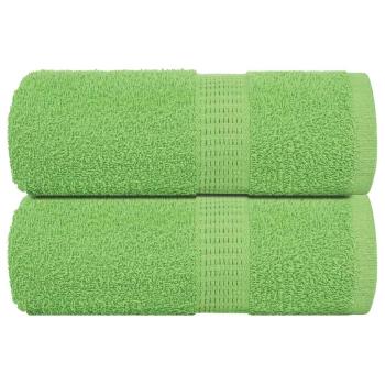 ARDEBO.de - Gästetücher FROGN 2 Stk. Apfelgrün 30x50 cm 360 g/m²