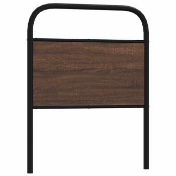 ARDEBO.de - Ersatz-Kopfteil Braun Eichen-Optik 75 cm Stahl und Holzwerkstoff