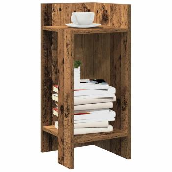ARDEBO.de - Beistelltisch mit Ablage Altholz-Optik 25,5x27x60 cm