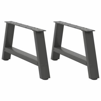 ARDEBO.de - Couchtischbeine A-Form 2 Stk. Anthrazit 60x(30-31) cm Stahl