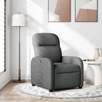 ARDEBO.de - Relaxsessel Dunkelgrau Stoff
