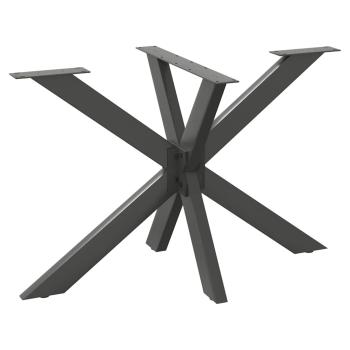 ARDEBO.de - Esstischbein in Spinnenform Anthrazit 120x68x(72-73) cm Stahl
